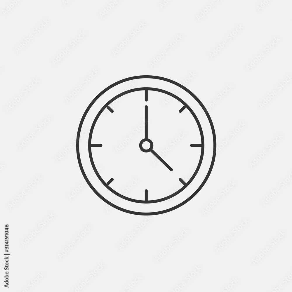 clock icon vector illustration for website and graphic design clock icon vector illustration for website and graphic design