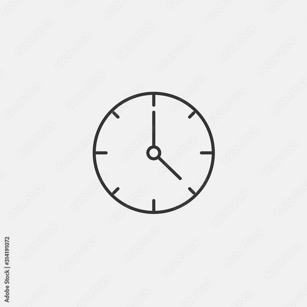 clock icon vector illustration for website and graphic design clock icon vector illustration for website and graphic design