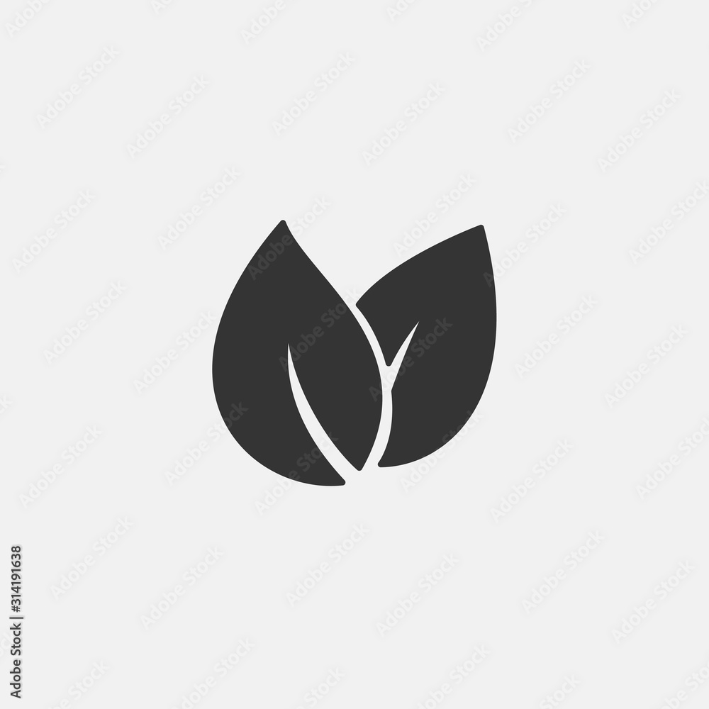 leaves icon vector illustration for website and graphic design leaves icon vector illustration for website and graphic design