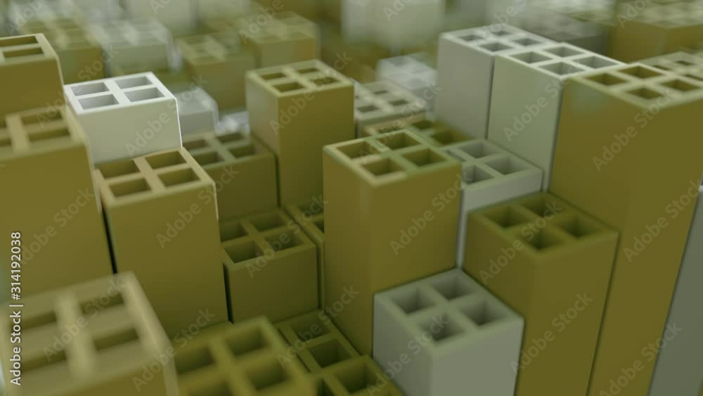 Abstract 3d Cubes. Geometric Background. Seamless Looping Abstract 3d Cubes. Geometric Background. Seamless Looping