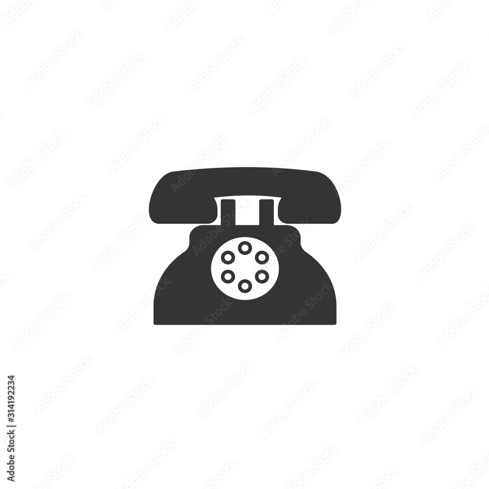 telephone icon vector solid grey telephone icon vector solid grey