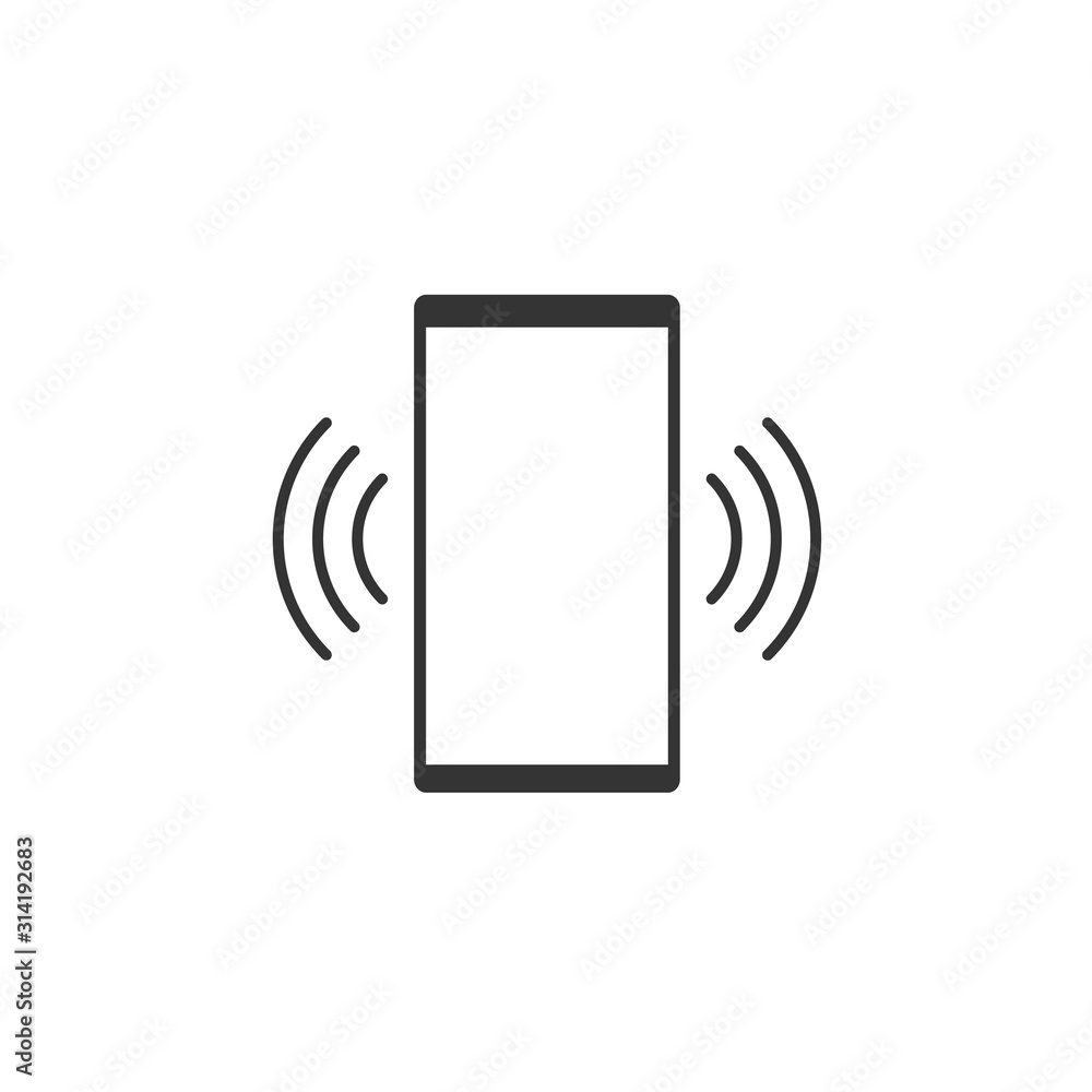 phone ring icon vector solid grey phone ring icon vector solid grey