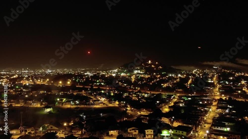 Wallpaper Mural Aerial timelapse of fireworks over the city of San Fernando on the Southern Caribbean city of Trinidad and Tobago Torontodigital.ca
