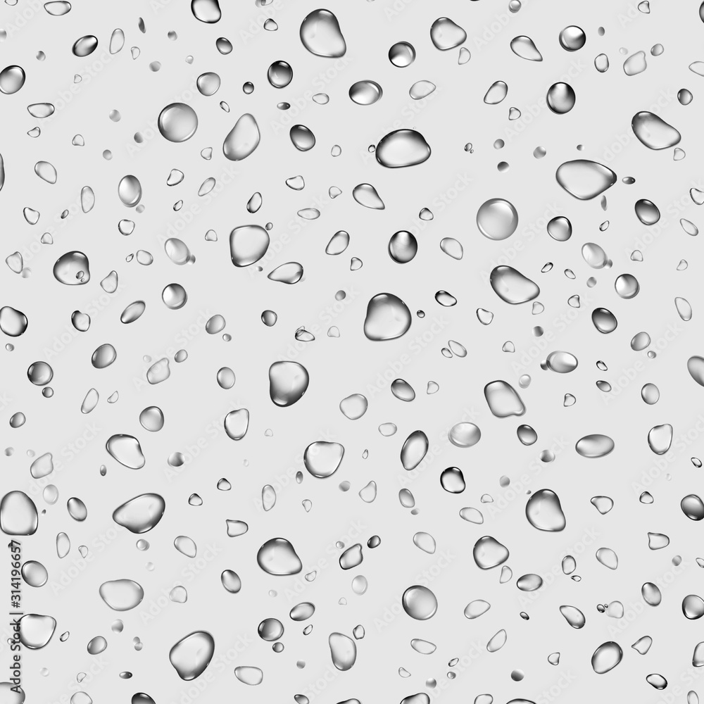 Pattern water drops on a glass.
