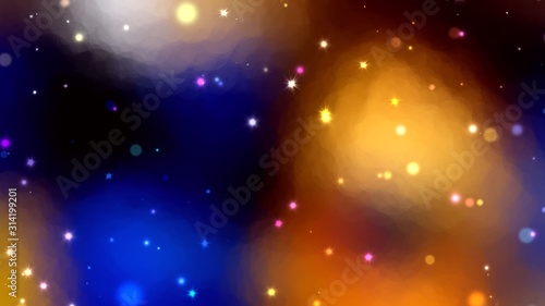 galaxy glitter glow shining star,magic dream glitter, festive background with bokeh defocused lights, abstract background for Christmas ,art projects, banner, business, card, 3D, template