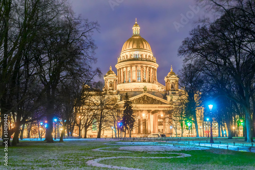 Saint Isaac cathedral in St Petersburg, Russia
