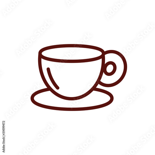 Isolated coffee cup vector design