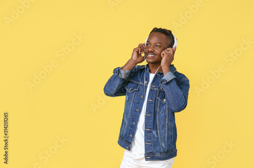 Portrait of stylish African...