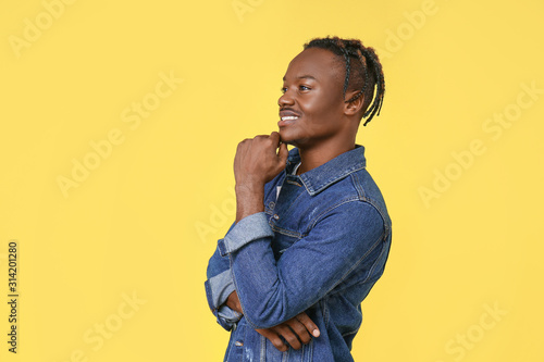 Portrait of stylish African...