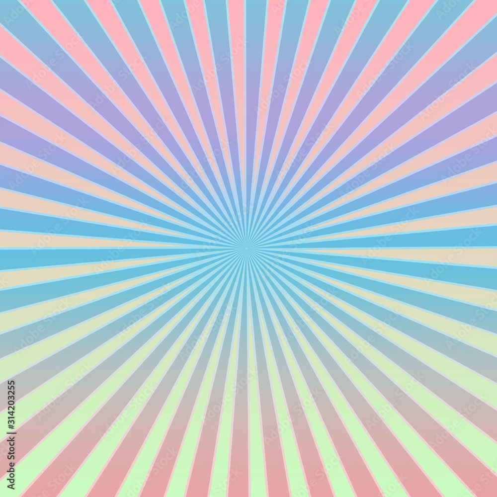 An abstract pastel burst shaped background image.