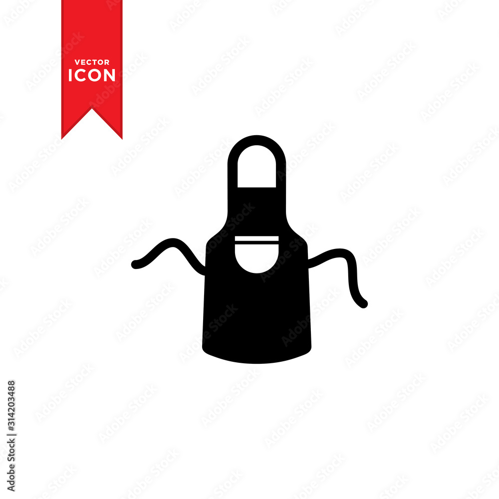 Kitchen apron icon vector. Simple design apron icon illustration. Kitchen apron icon vector. Simple design apron icon illustration.