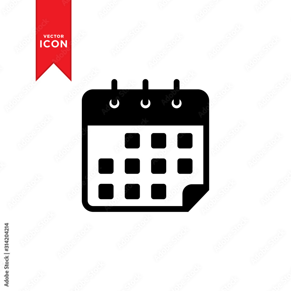 Calender icon vector. Simple design calender icon. Calender icon vector. Simple design calender icon.