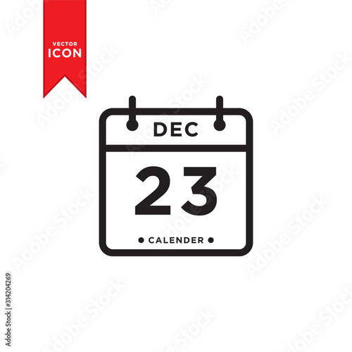 Calender icon vector. Simple design calender icon.