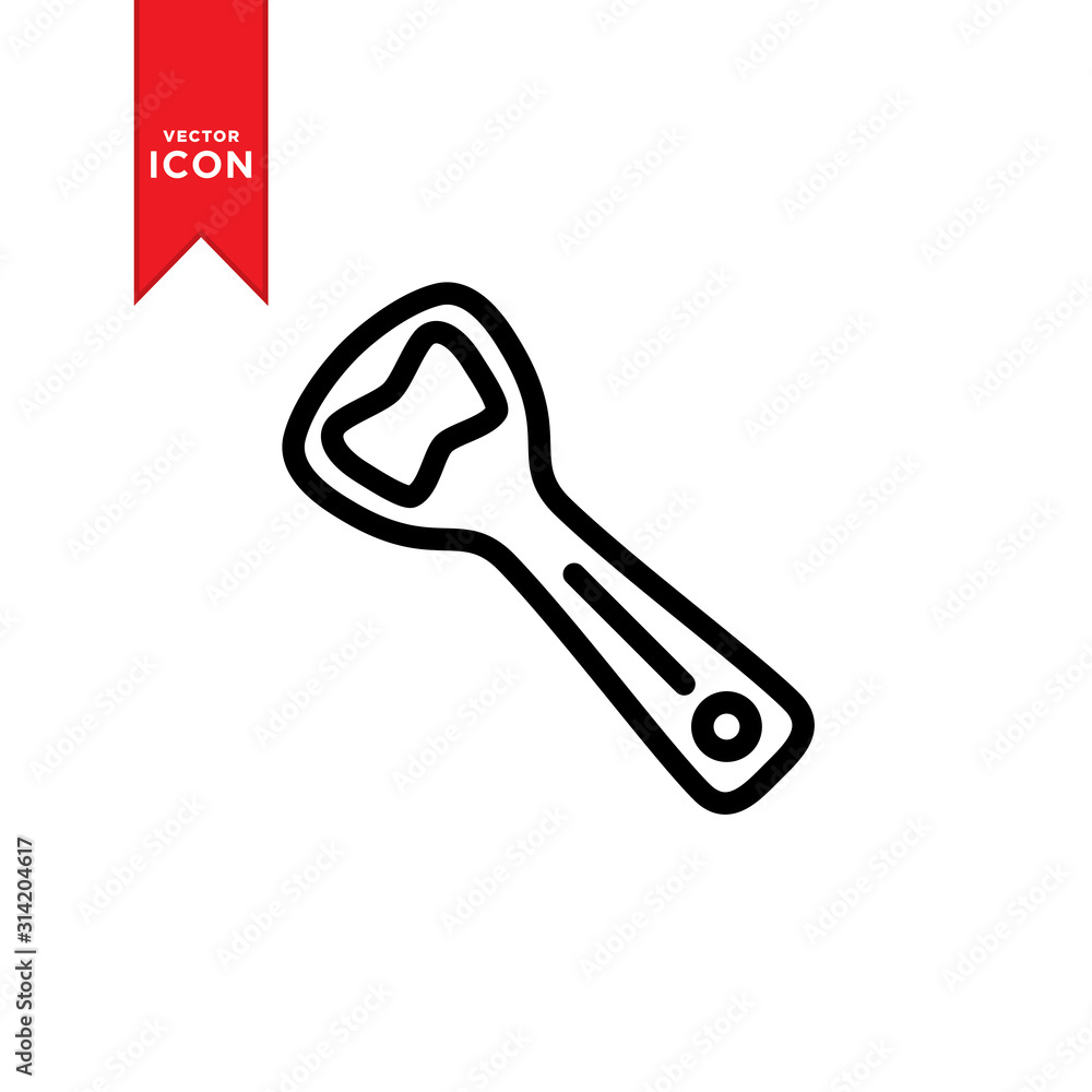 Bottle opener icon vector. Flat design style and modern design. Bottle opener icon vector. Flat design style and modern design.