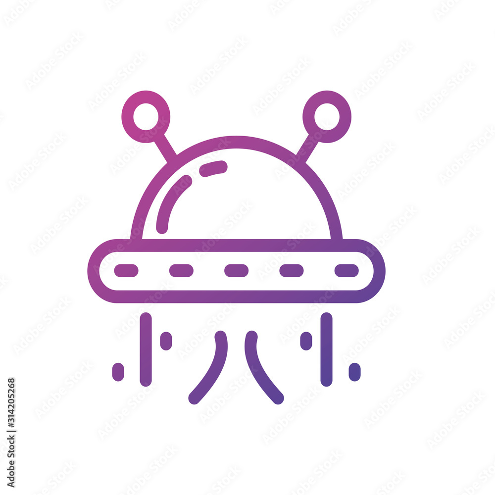 Isolated ufo icon vector design Isolated ufo icon vector design