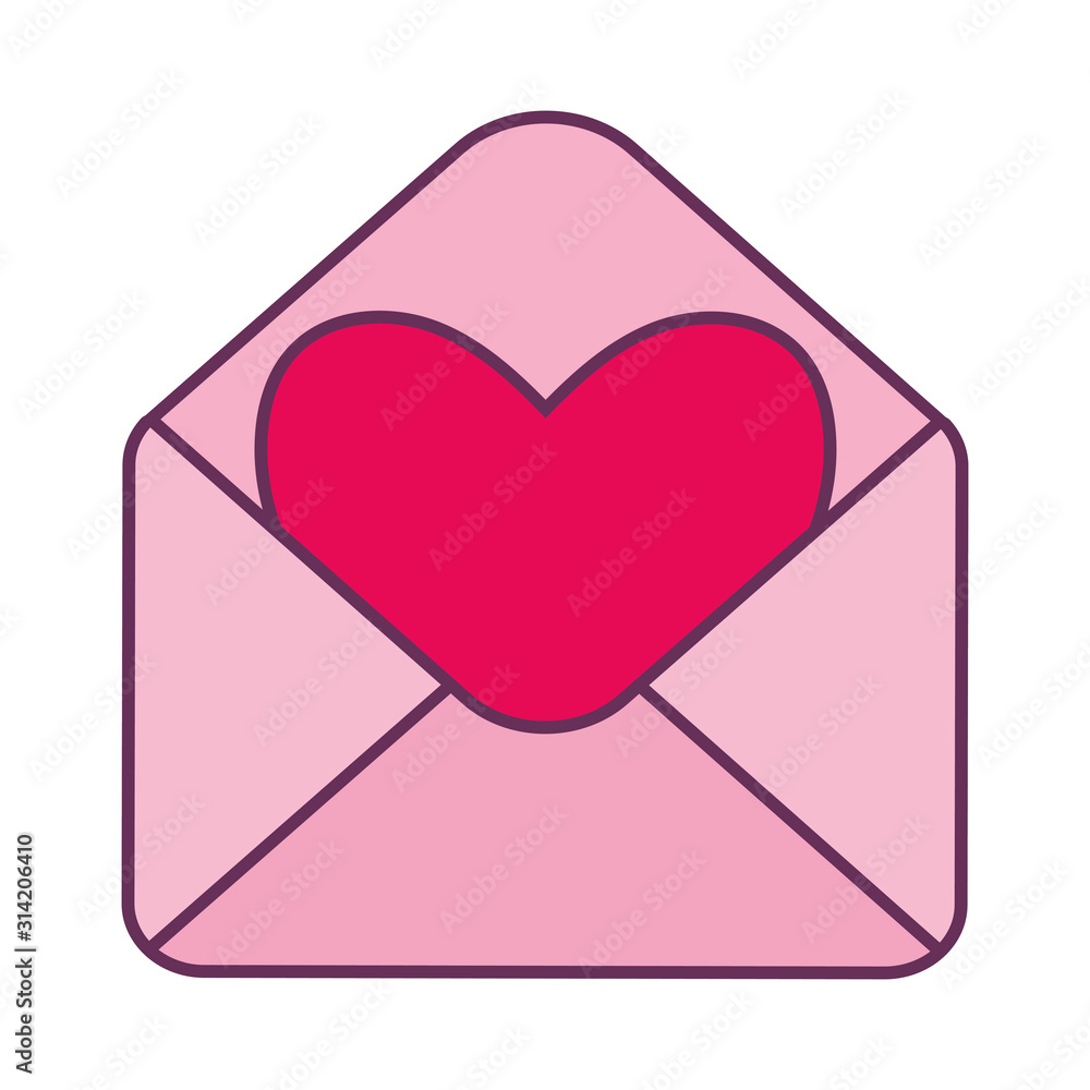 Love card with heart vector design Love card with heart vector design