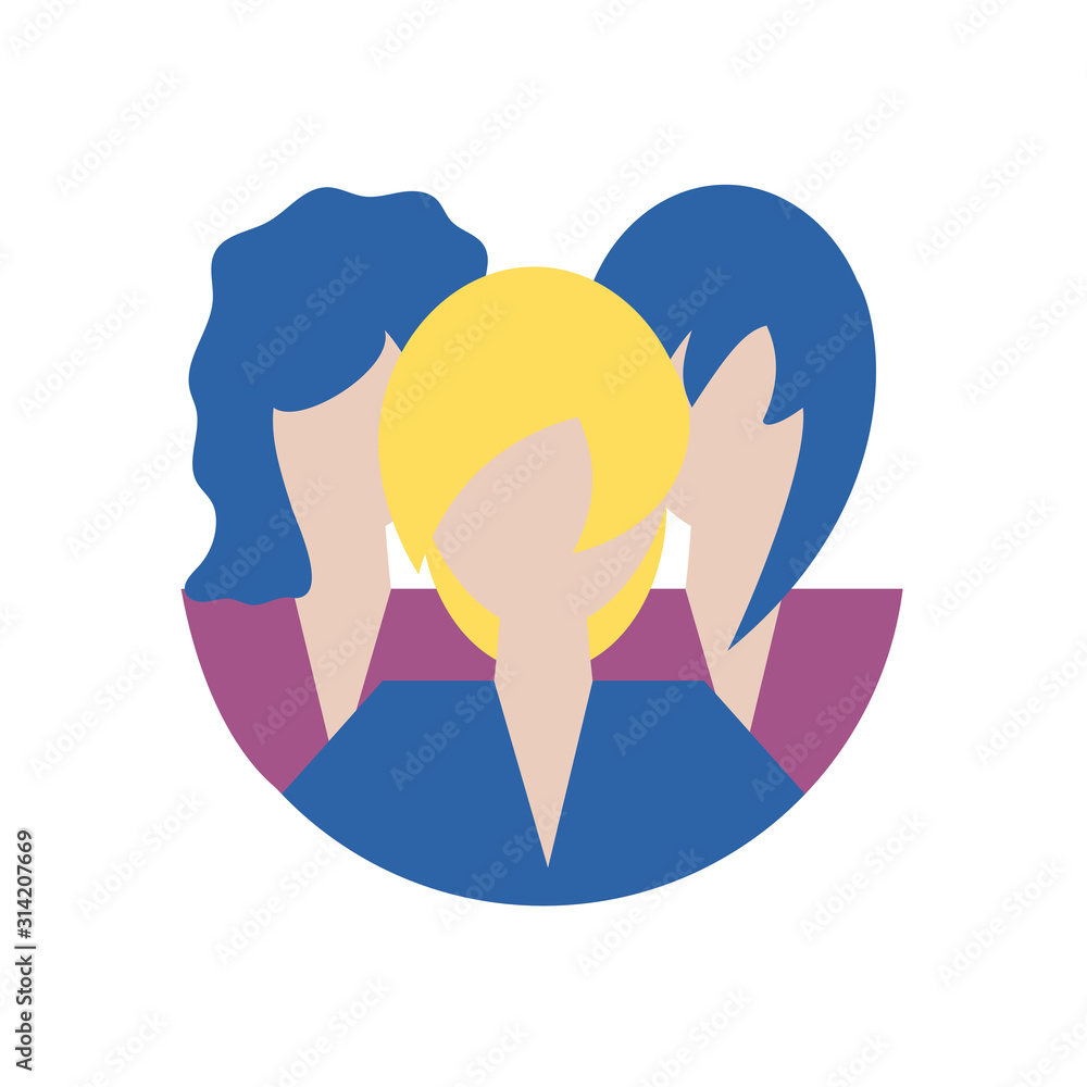 women avatars vector design women avatars vector design