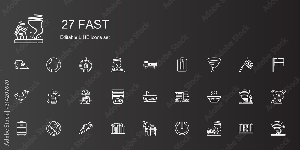 fast icons set fast icons set