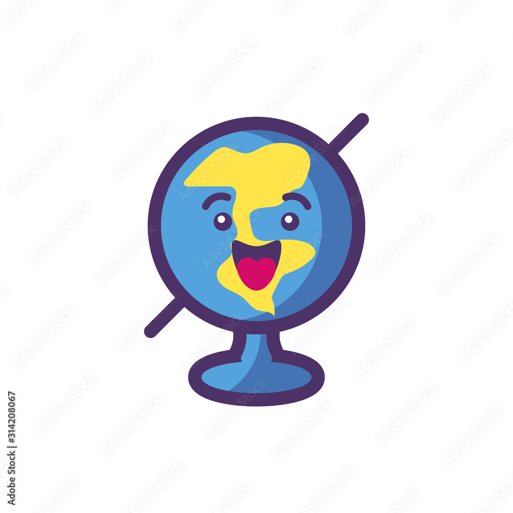 Kawaii world cartoon vector design Kawaii world cartoon vector design