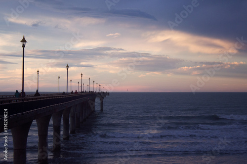 New Brighton Pier during sunset