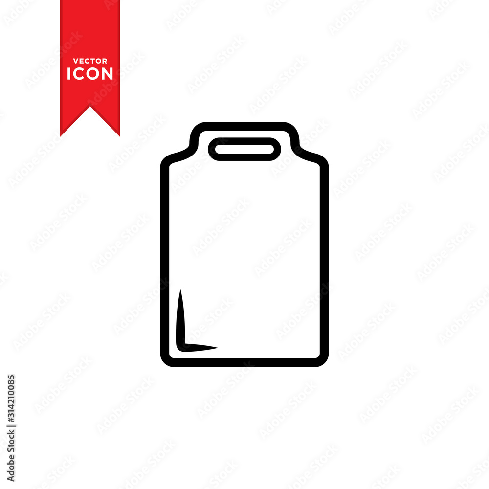 Cutting board icon vector. Simple design cutting board icon illustration. Cutting board icon vector. Simple design cutting board icon illustration.