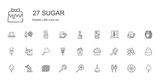 sugar icons set