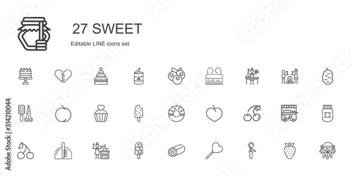 sweet icons set