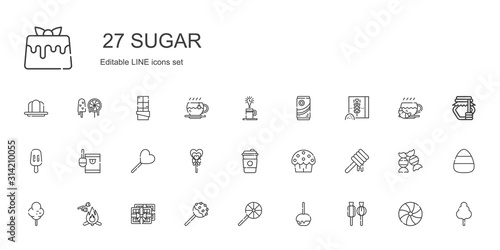 sugar icons set