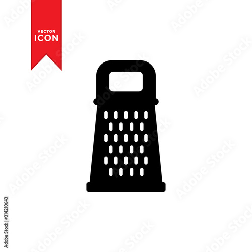 Grater icon vector. Simple design grater icon.