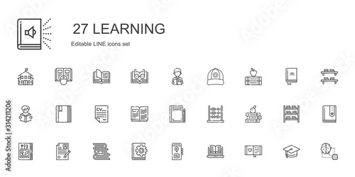 learning icons set © NinjaStudio