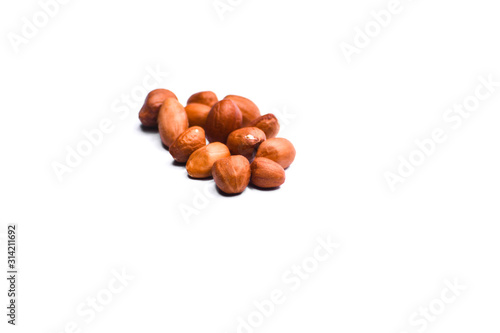 Peanuts isolated on a white background