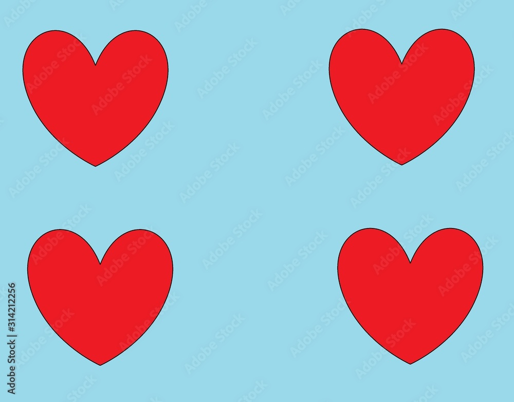 red heart with plain background red heart with plain background