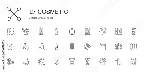 cosmetic icons set