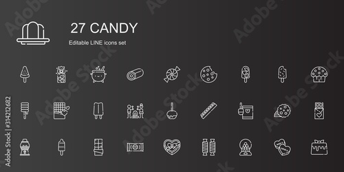 candy icons set
