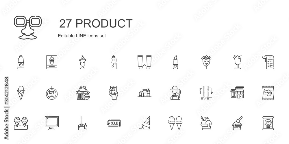 product icons set product icons set
