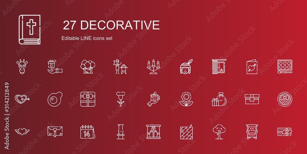 decorative icons set decorative icons set
