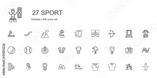 sport icons set