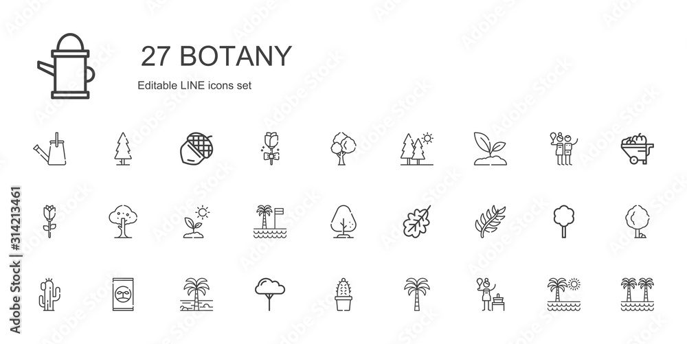 botany icons set botany icons set