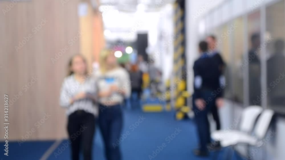 Abstract Defocused Blurred Background flow of many people Abstract Defocused Blurred Background flow of many people