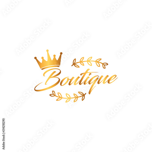 Boutique logo Design Vector Template