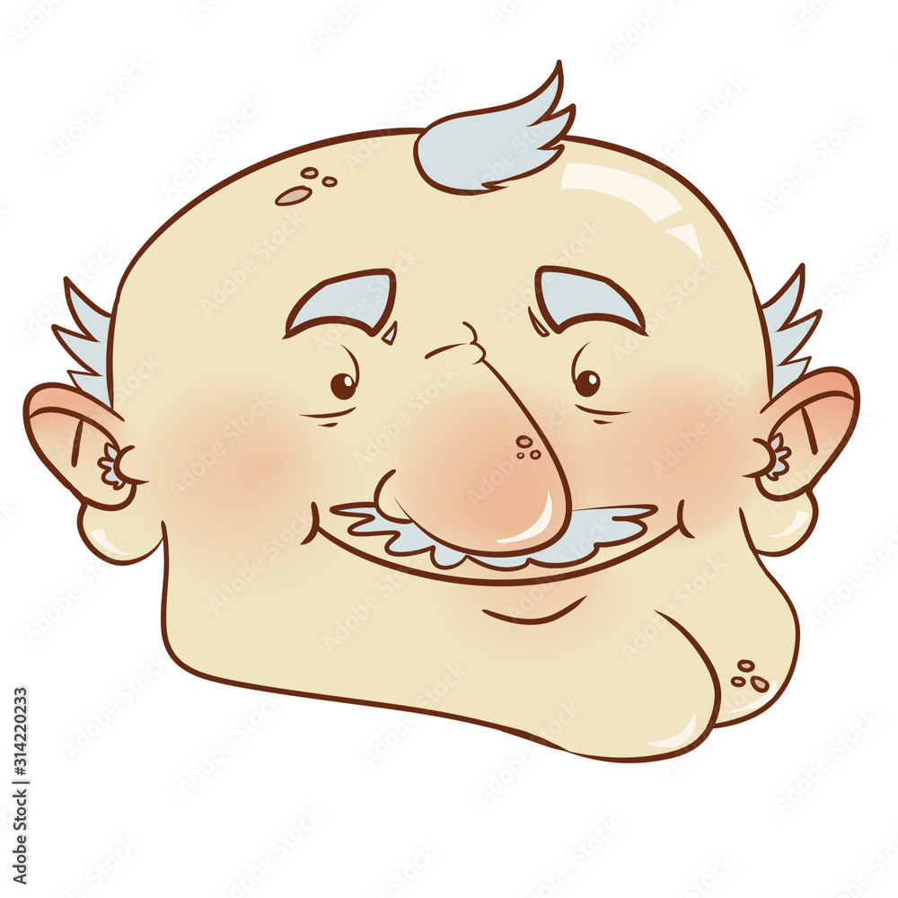 Old man cartoon Old man cartoon