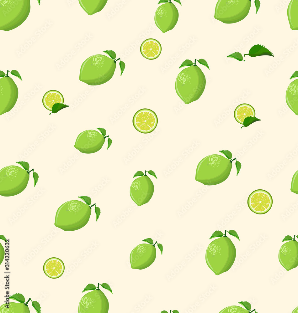 Lemon fruit on a white background seamless pattern Lemon fruit on a white background seamless pattern