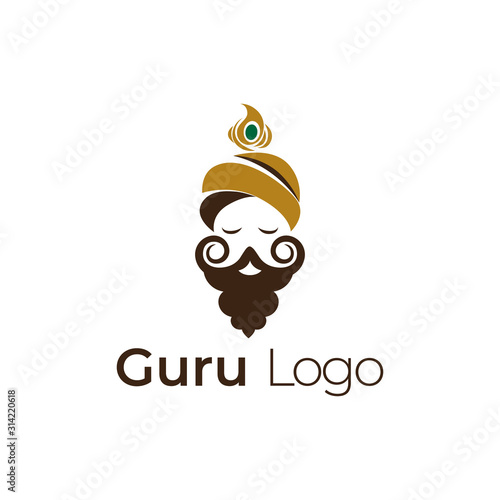 Guru Logo Icon Designs Vector Stock