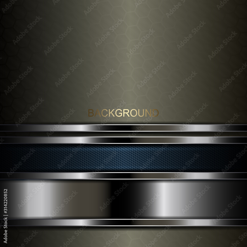 Dark design with a metallic and blue textured frame with a brilliant border Dark design with a metallic and blue textured frame with a brilliant border