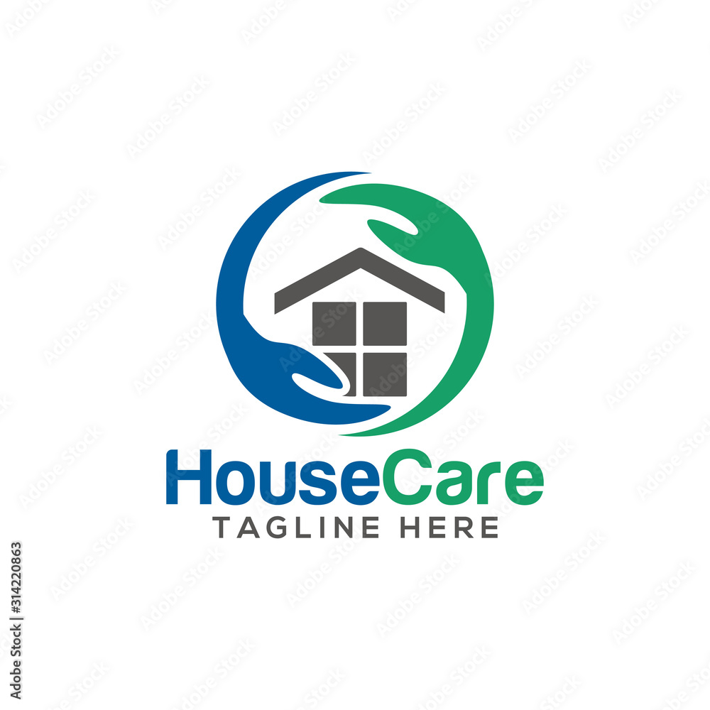 House Care Logo Template Design Vector House Care Logo Template Design Vector