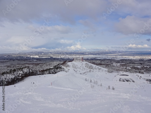The view of Aomori in Winter, Japan