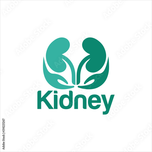Kidney Logo Template Urology Logo Stock Vector