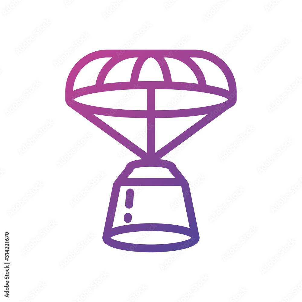 Isolated rocket with hot air balloon vector design Isolated rocket with hot air balloon vector design