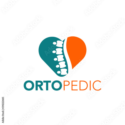 Orthopedic Logo Design Vector Template 