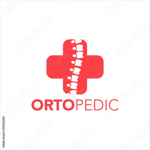 Orthopedic Logo Design Vector Template 